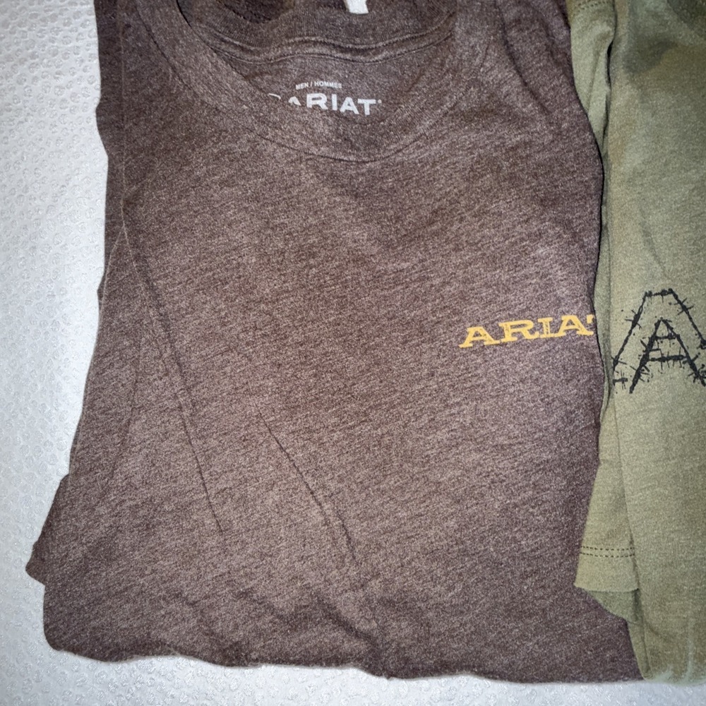 Ariat Mens 2XL Lot Of 3 T Shirts Tractor Military Brown Soft Short Sleeve - Picture 4 of 9